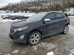 Salvage cars for sale at Hurricane, WV auction: 2018 Chevrolet Equinox Premier