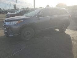 Salvage cars for sale at Miami, FL auction: 2017 Toyota Highlander SE