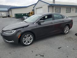 Salvage cars for sale from Copart Grantville, PA: 2015 Chrysler 200 Limited