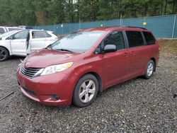 Toyota Sienna le salvage cars for sale: 2013 Toyota Sienna LE