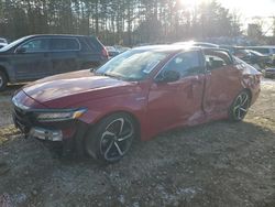 Salvage cars for sale at North Billerica, MA auction: 2022 Honda Accord Hybrid Sport