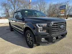 Salvage trucks for sale at North Billerica, MA auction: 2015 Ford F150 Supercrew