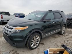 Salvage cars for sale at Indianapolis, IN auction: 2013 Ford Explorer XLT