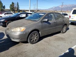 Salvage cars for sale from Copart Rancho Cucamonga, CA: 2004 Toyota Corolla CE