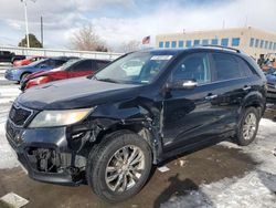 Salvage cars for sale at Littleton, CO auction: 2011 KIA Sorento SX