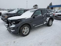 Salvage cars for sale at Woodhaven, MI auction: 2024 Ford Explorer XLT