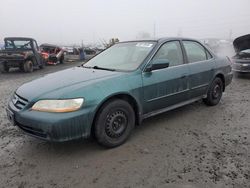 Honda salvage cars for sale: 2002 Honda Accord LX