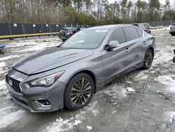 Infiniti salvage cars for sale: 2018 Infiniti Q50 Luxe