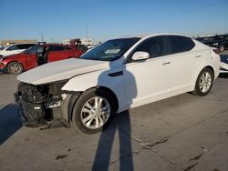 Salvage cars for sale at Grand Prairie, TX auction: 2013 KIA Optima LX