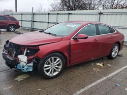 Salvage cars for sale at Moraine, OH auction: 2018 Chevrolet Malibu LT