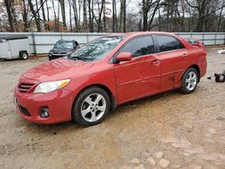 Salvage cars for sale at Austell, GA auction: 2013 Toyota Corolla Base