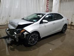 Salvage cars for sale from Copart Central Square, NY: 2015 Toyota Corolla L