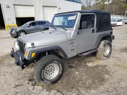 2000 Jeep Wrangler / TJ Sport en venta en Austell, GA