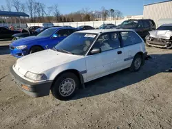 Honda salvage cars for sale: 1989 Honda Civic DX