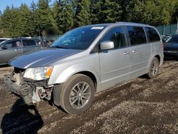 Salvage cars for sale at Graham, WA auction: 2017 Dodge Grand Caravan SXT