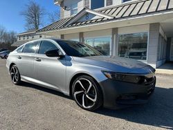 Salvage cars for sale at North Billerica, MA auction: 2018 Honda Accord Sport