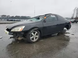 Salvage cars for sale at Dunn, NC auction: 2003 Honda Accord EX