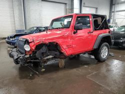 Salvage cars for sale from Copart Ham Lake, MN: 2013 Jeep Wrangler Sport