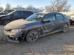 Salvage cars for sale at Wichita, KS auction: 2019 Honda Civic EX