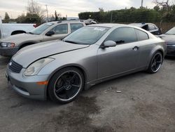 Salvage cars for sale from Copart San Martin, CA: 2005 Infiniti G35