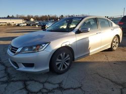 Salvage cars for sale at Pennsburg, PA auction: 2014 Honda Accord LX