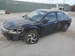 Salvage cars for sale at Homestead, FL auction: 2017 Honda Accord LX