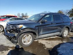 Salvage cars for sale at Moraine, OH auction: 2022 Ford Explorer XLT