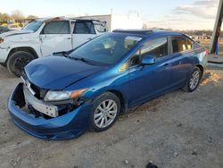 Honda salvage cars for sale: 2012 Honda Civic EXL