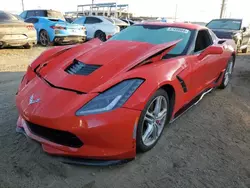 Chevrolet salvage cars for sale: 2017 Chevrolet Corvette Stingray 1LT