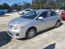 Salvage cars for sale from Copart Ocala, FL: 2012 Toyota Corolla Base