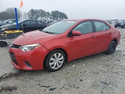 Salvage cars for sale from Copart Cleveland: 2016 Toyota Corolla L