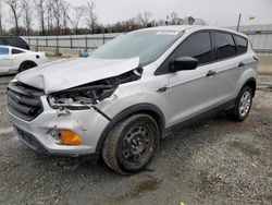 Salvage cars for sale at Spartanburg, SC auction: 2017 Ford Escape S