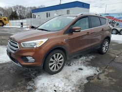 Salvage SUVs for sale at auction: 2017 Ford Escape Titanium