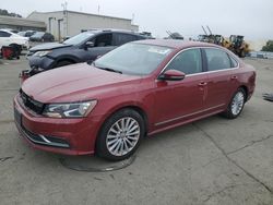 Salvage cars for sale at Martinez, CA auction: 2016 Volkswagen Passat SE