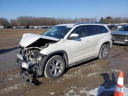 Salvage cars for sale from Copart Conway, AR: 2015 Toyota Highlander XLE