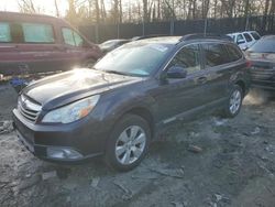 Salvage cars for sale at Waldorf, MD auction: 2012 Subaru Outback 2.5I Premium