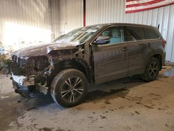 Salvage cars for sale at Appleton, WI auction: 2017 Toyota Highlander LE