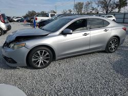 Salvage cars for sale at Riverview, FL auction: 2017 Acura TLX