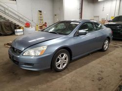 Salvage cars for sale from Copart New Britain, CT: 2007 Honda Accord EX