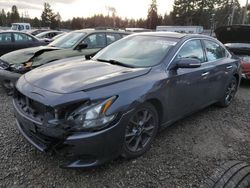 Salvage cars for sale from Copart Graham, WA: 2012 Nissan Maxima S