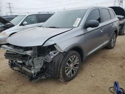 Salvage cars for sale at Elgin, IL auction: 2018 Mitsubishi Outlander SE