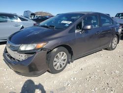 Salvage cars for sale at Temple, TX auction: 2012 Honda Civic LX