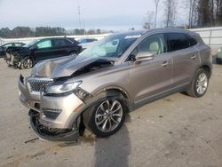 Salvage cars for sale at Dunn, NC auction: 2019 Lincoln MKC Select