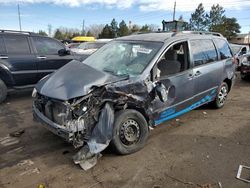 Salvage cars for sale at Denver, CO auction: 2006 Toyota Sienna CE