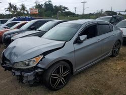 Honda salvage cars for sale: 2016 Honda Accord Sport