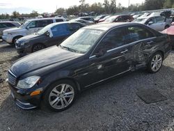 Salvage cars for sale at Riverview, FL auction: 2012 Mercedes-Benz C 250