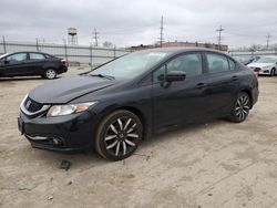 Salvage cars for sale at Chicago Heights, IL auction: 2015 Honda Civic EXL