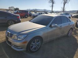 Salvage cars for sale at San Martin, CA auction: 2012 Mercedes-Benz C 300 4matic