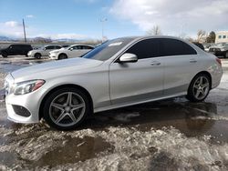 Salvage cars for sale at Littleton, CO auction: 2017 Mercedes-Benz C 300 4matic