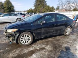 Salvage cars for sale at Finksburg, MD auction: 2012 Honda Civic EXL